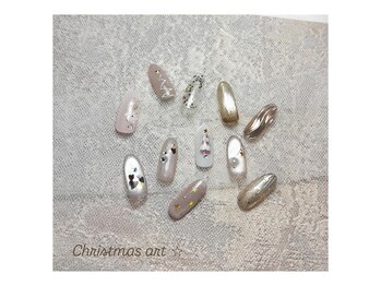 トイロネイル(toironail)/12月のワンポイントデザイン