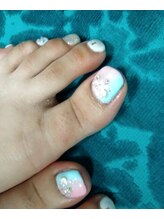 エンジェル 葛飾(ANGEL)/三色グラデーションフットネイル