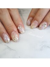 リノ ネイル(Rino nail)/アジサイ雫ネイル