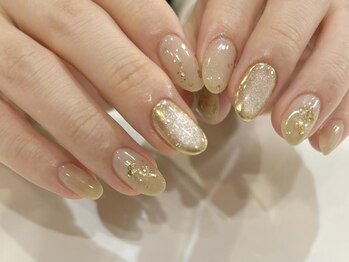 アイネイルズ 渋谷店(I nails)/【Saki.o】ベージュニュアンス