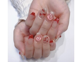 クリスタルネイルサロン(Crystal Nail)/ぷっくりさくらんぼネイル