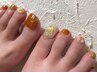 【初回オフ無料】フット持ち込みニュアンスネイル(90min)初回11000/再来12000