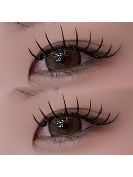 アムール バイ ルチア 四日市(Amour by Luccica)の写真/お目元に濃さやボリュームがでます◎お目元くっきり、華やかな印象に♪