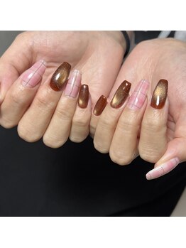 ボヌール ネイル(Bonheur nail)の写真/【パラジェル使用♪】シンプルさと華やかさの絶妙なバランスが魅力！彩るデザインで気分も女子力もUP◆