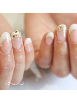 リノ ネイル(Rino nail)/フレンチラメネイル