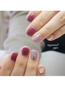 たゆ ネイル(たゆnail)/パープルネイル