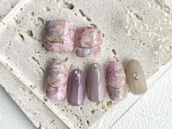 リアネイル(Rianail)/お花ネイル