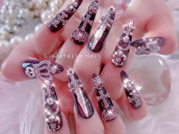 【スカルプ長さだしネイル】