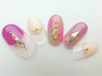 ネイルサロン ドレリッチ 大宮店(drerich)/【6990】タイダイネイル