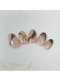 チョコレートラインネイル