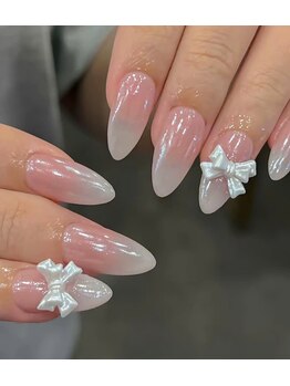 ヘブン ネイル 鶯谷(HEAVEN Nail)/赤リボンネイル
