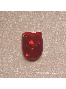 エーワン(a-one)/ハートホロ埋め込みネイル