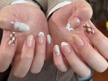 ルネネイル(Lune nail)/チェックネイル