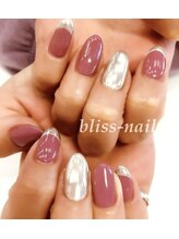 ブリスネイル(bliss-nail)/ミラーフレンチ
