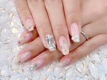 ラルネイル 大宮(Lull. nail)/#ブライダル#スクエア#ビジュー