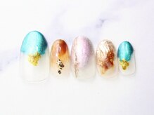 池袋ネイルサロン イイネイル(Ee-Nail)/ブルーマグネットネイル初￥6980