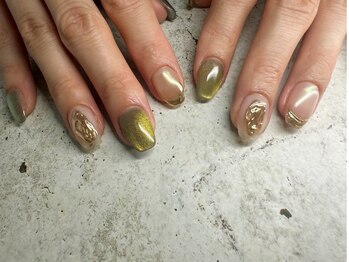アムネイル(am.nail)/ジェルネイル6本アート