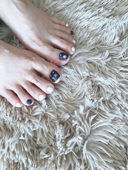 スピードネイル アンド アイ 宇土シティモール店/クリスマス×フット¥7700