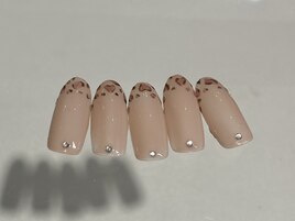 レオパードフレンチネイル