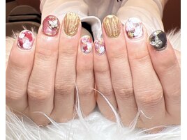 マグネット/金箔ネイル/ミラー