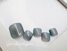 【foot 】サンダル映え抜群☆マグネット×ミラーデザインフットネイル¥7500