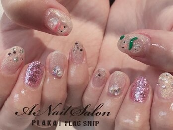 20/12/5 クリア雪だるまnail