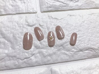 ネイルアンドアイラッシュサロン エスポアール(nail&eyelash salon espoir)/ホロ フラワーネイル 75分