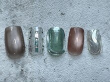 シープラスエー(C+A)/涼しげ夏色ニュアンスネイル