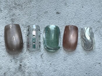 シープラスエー(C+A)/涼しげ夏色ニュアンスネイル