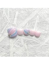 ネイルサロン ロゼプリュム/フットシンプルデザイン