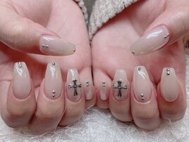 クリアホワイトネイル