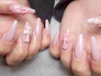 エムユーファイブネイル(MU5-nail)/【スカルプ】ワンカラー+アート
