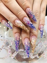 エスフィーネイルサロン ブリーユ(Esfy nailsalon Brille)/ラメグラデーション