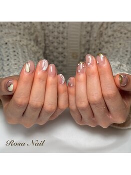 ローザネイル(Rosa Nail)/アシンメトリーネイル