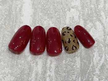 ヒョウ柄ネイル