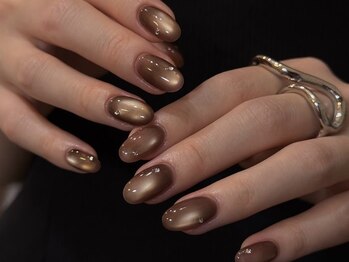 アース ネイルアンドアイラッシュ 甲府昭和店(HAIR & MAKE EARTH Nail&Eyelash)/マグネットネイル