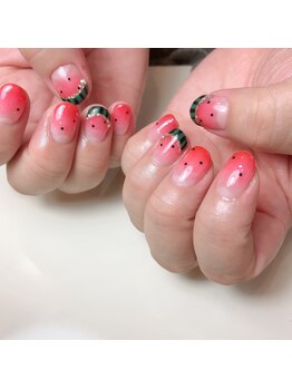 ネイルルーム オルポノ(Olupono)/スイカネイル