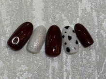 ネイルサロン ロゼプリュム/ダルメシアンネイル