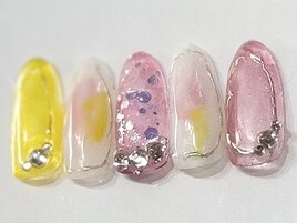 カラフルポップクリアネイル