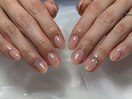シンプルブライダルネイル