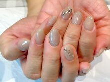 ルームヘアネイル 曙橋店(Room hair nail)/シンプルグレージュネイル