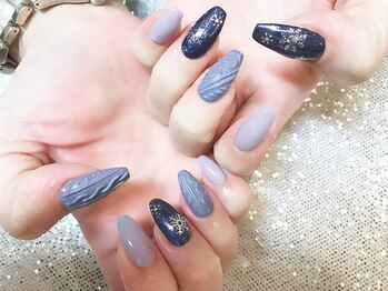 スーン(S∞N)/ニット冬ネイル