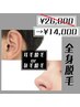 【細かい部位まで徹底ケア☆】初回メンズ全身脱毛(VIO&顔&鼻毛or耳毛)