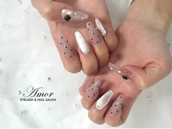 アモル 川崎駅前店(Amor)の写真/《スカルプ×高技術》理想の指先へ♪丈夫で美しい長さ出しネイルが叶う！お好きなデザインと組み合わせOK♪