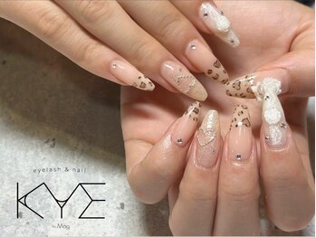 キーバイマグ(KYE by Mag)/レオパード/パーツ/ロングネイル