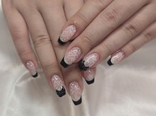 ロイ 心斎橋(Roy)/レースネイル/フレンチ/リボン