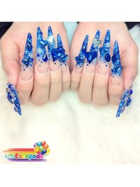 派手派手ネイル