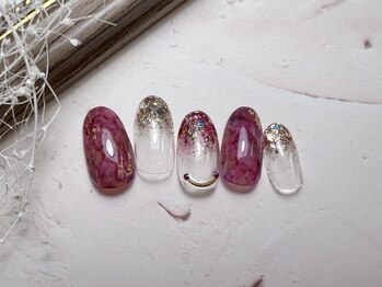 プティリボン 武蔵小金井店(PetitRibbon)/定額Trend 水彩 クリア