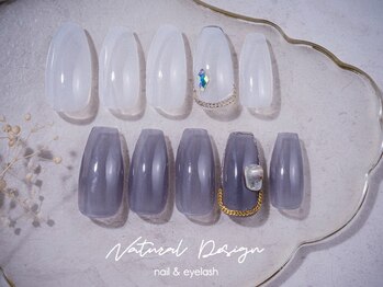 ナチュラルデザイン 品川本店(Natural Design)/ワンポイントArtネイル/秋山