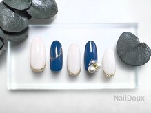 ネイル ドゥ 岡山駅前店(Nail Doux)/パールビジューネイル